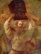 Rembrandt Peale Moses mit den Gesetzestafeln painting